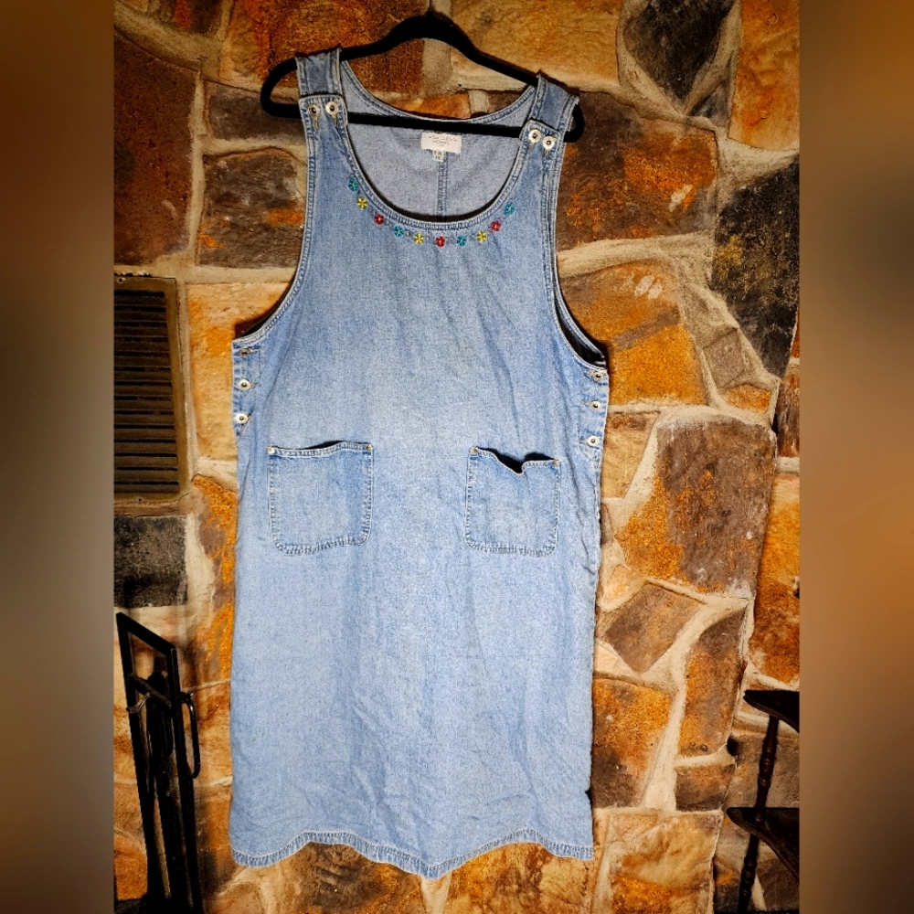 Casual Corner blue jean dress